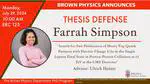 Farrah Simpson: Change Maker and Thesis Defender